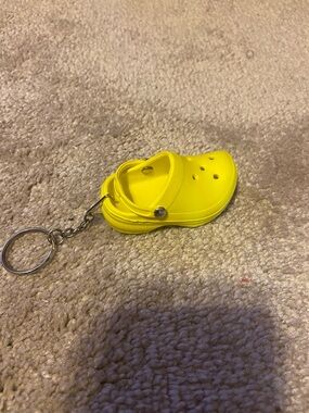 CROCS Bright Yellow Mini Clog Keychain